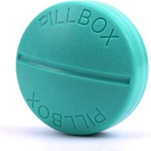 Pillendoosje Pil Blauw 4 vakken