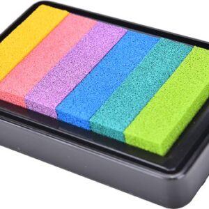 Stempelkussen Groot 6 kleuren oliebasis - 9.5 x 6.3 cm