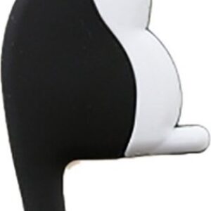 Magneet Kat zwartwit ophanghaak