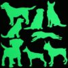 Glow in the dark Honden muurstickers - Afbeelding 2