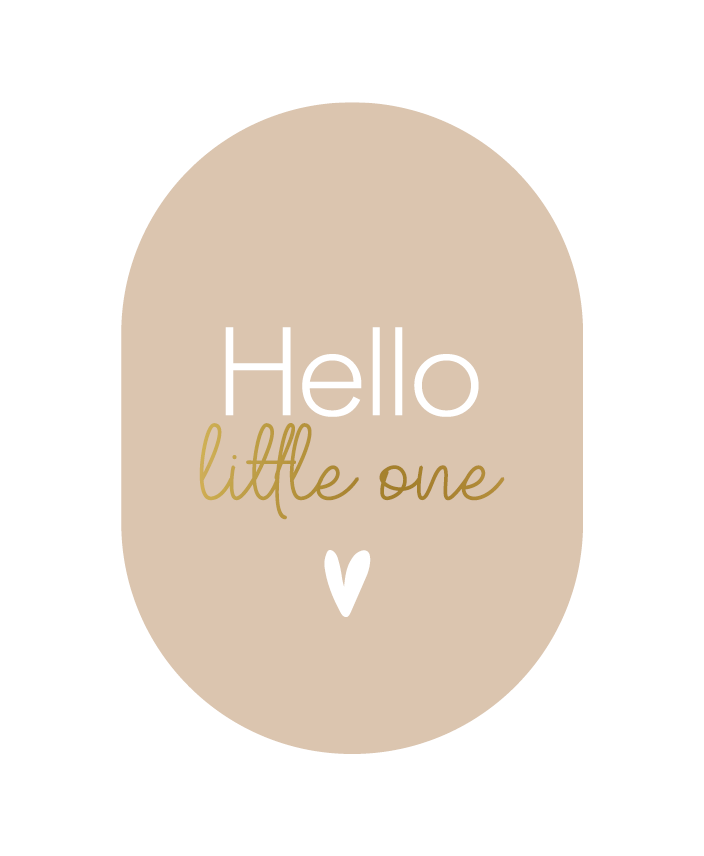 Ansichtkaart Hello little one wenskaart baby