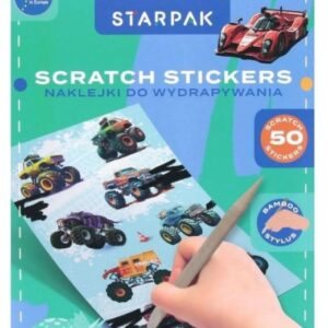 Scratch stickers auto's voertuigen dinosaurus monstertruck kras stickers