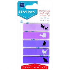 sticker marker Katten paars memo blaadjes pagina marker boekenlegger zelfklevend