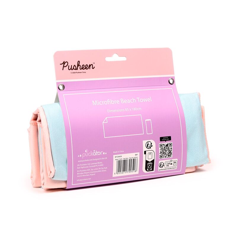 Microvezel strandhanddoek kat poes strandlaken - Afbeelding 5