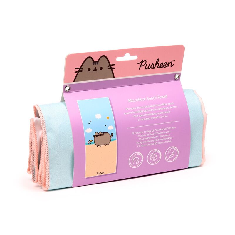 Microvezel strandhanddoek kat poes strandlaken - Afbeelding 3